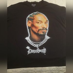 Black Graphic Tee with Iconic Portrait